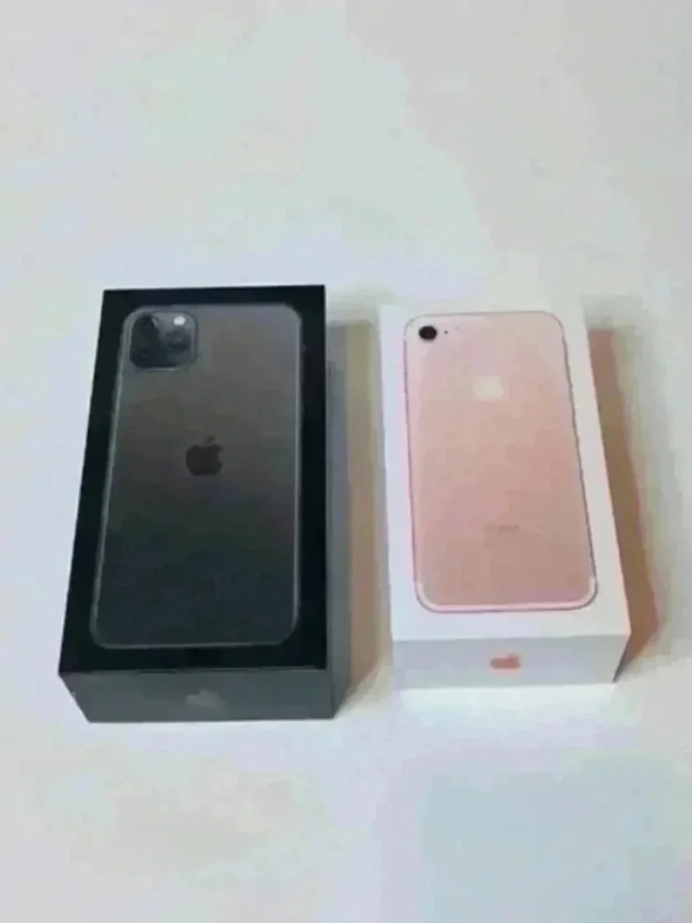 Apple iPhone Box - Black and Rose Gold Models